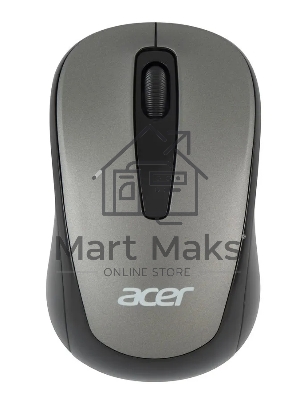 Мышь беспроводная Acer OMR134 серый, 1000 dpi, радиоканал, USB, кнопки - 3