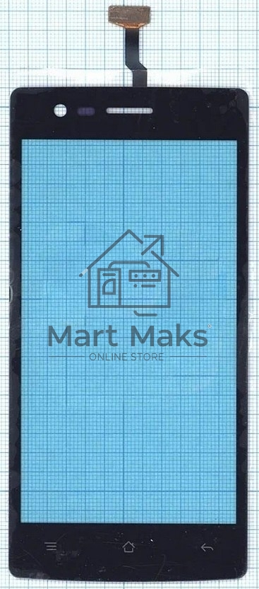 Сенсорное стекло (тачскрин) для OPPO Neo 5 (2015), черное