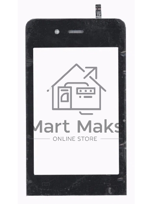 Сенсорное стекло (тачскрин) для Explay Bit, черное