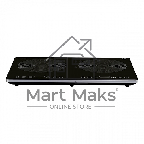Индукционная плитка BQ HP105W Black-Silver, Мощность 3500 Вт (2000 Вт левая конфорка + 1500 Вт правая конфорка)