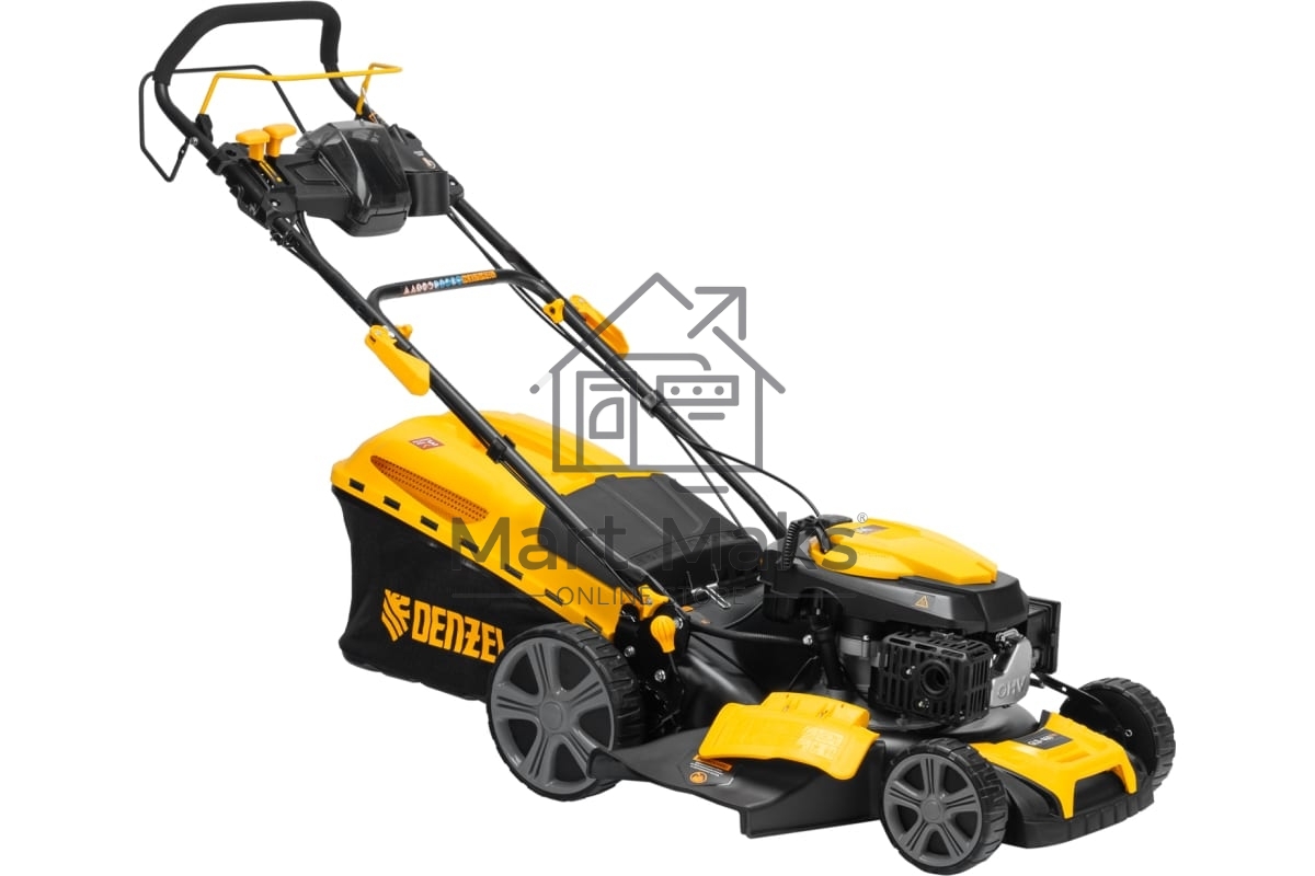 Газонокосилка бензиновая GLD-460SP-VE, 146 см3, шир. 46см, привод, вариатор, эл.старт, 60 л Denzel