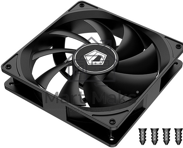 Вентилятор для корпуса ID-Cooling FL-12025K черный 120мм 1250rpm 21db 3-pin