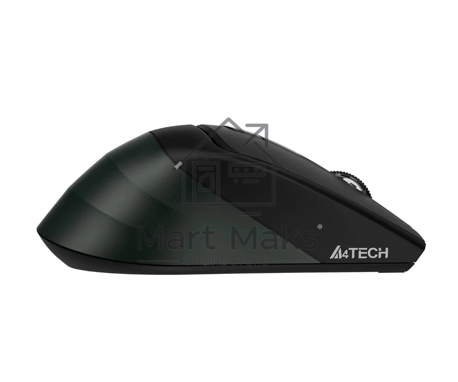 Мышь беспроводная A4Tech Fstyler FB35CS темно-зеленый/черный, 2000 dpi, радиоканал, Bluetooth, USB, кнопки - 5