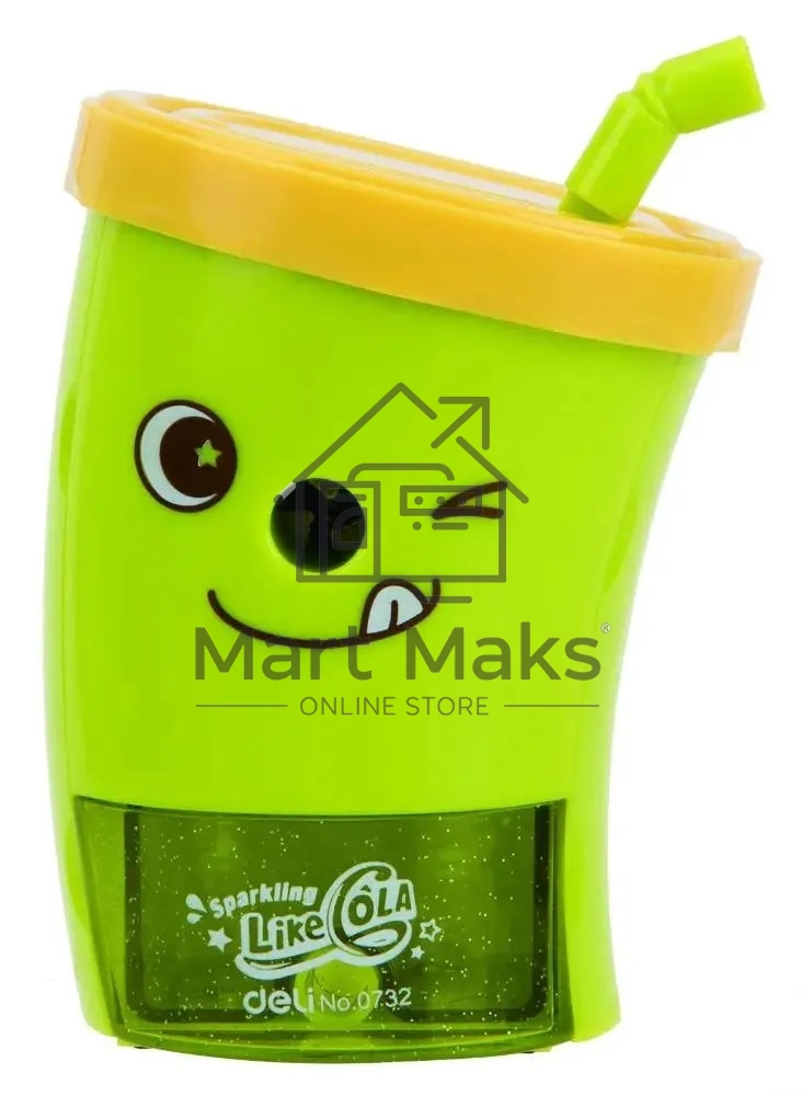 Точилка для карандашей механическая Deli E0732, 1 отверстие, пластик, ассорти