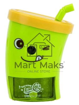 Точилка для карандашей механическая Deli E0732, 1 отверстие, пластик, ассорти