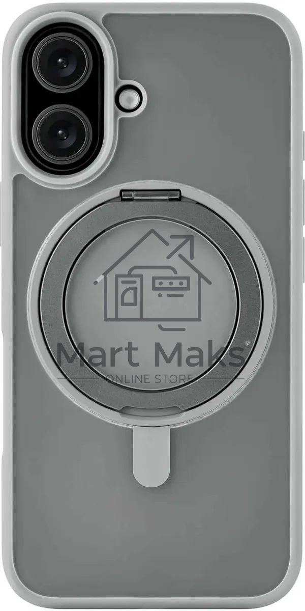 Чехол (клип-кейс) uBear для Apple iPhone 16 Clip 360 with MagSafe серый (CS438GR61RG-I24M)