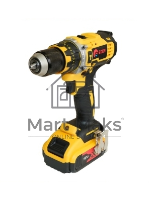 Дрель-шуруповерт Edon AD-18М, Аккумуляторная, 18В, 2 АКБ, Кейс