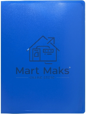 Папка с металлическим зажимом Silwerhof Eco A4, пластик, 0.5мм, синий