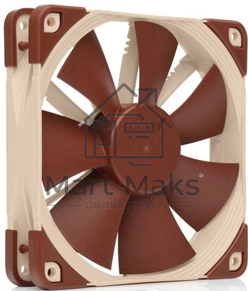 Вентилятор корпусной Noctua NF-F12 5V PWM, 120 мм, 1500 об/мин, 22.4 дБ, 4 pin PWM, без подсветки