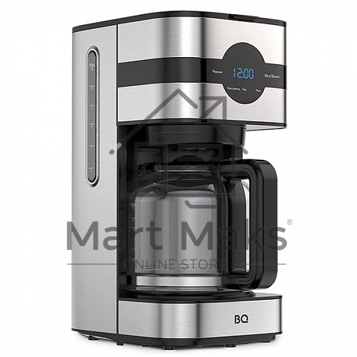 Кофеварка капельная BQ CM2002 стальной/черный, исп. кофе - молотый, 1.5 л, 900 Вт.
