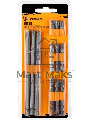 Набор бит DEKO BS12, 12шт 065-0695