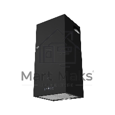 Вытяжка островная LEX Mono 400 черная, 40 см, 850 куб. м/ч, 50 дБ