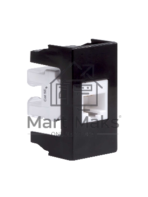 Розетка компьютерная DKC Viva 45238 1-м 1 мод. RJ45 кат.5E черный