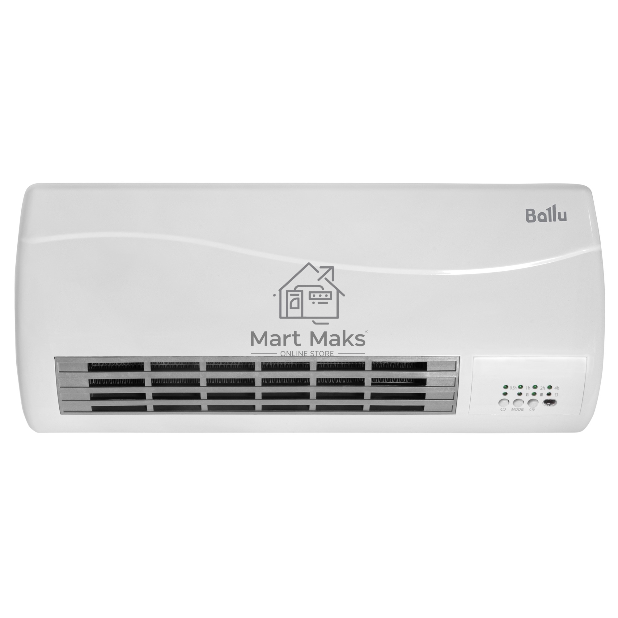 Тепловентилятор Ballu BFH/W-102W, белый, 2000 Вт, 25 м2, таймер