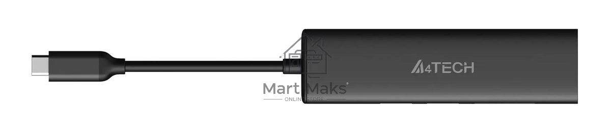 Разветвитель USB-C A4Tech DST-60C 2порт. серый