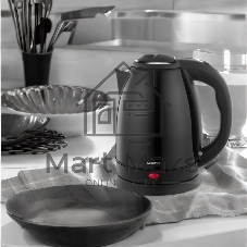 Чайник электрический Centek CT-1068 черный, 2.0 л, 2000 Вт, скрытый нагревательный элемент