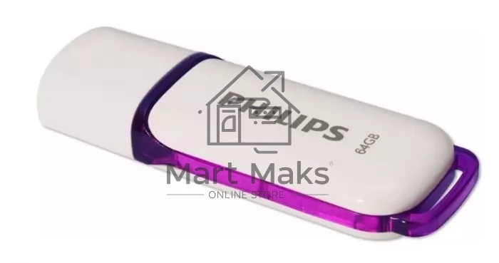 Флешка USB R/W 64GB PHILIPS SNOW2.0 64GB, USB 2.0