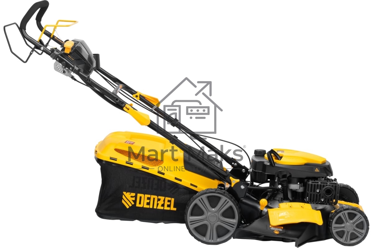 Газонокосилка бензиновая GLD-460SP-VE, 146 см3, шир. 46см, привод, вариатор, эл.старт, 60 л Denzel