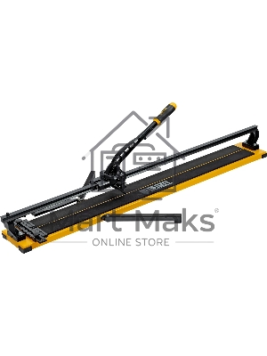 Плиткорез рельсовый 1200х16мм, каретка на подш., стальная станина, усил. рукоятка-пенал Denzel