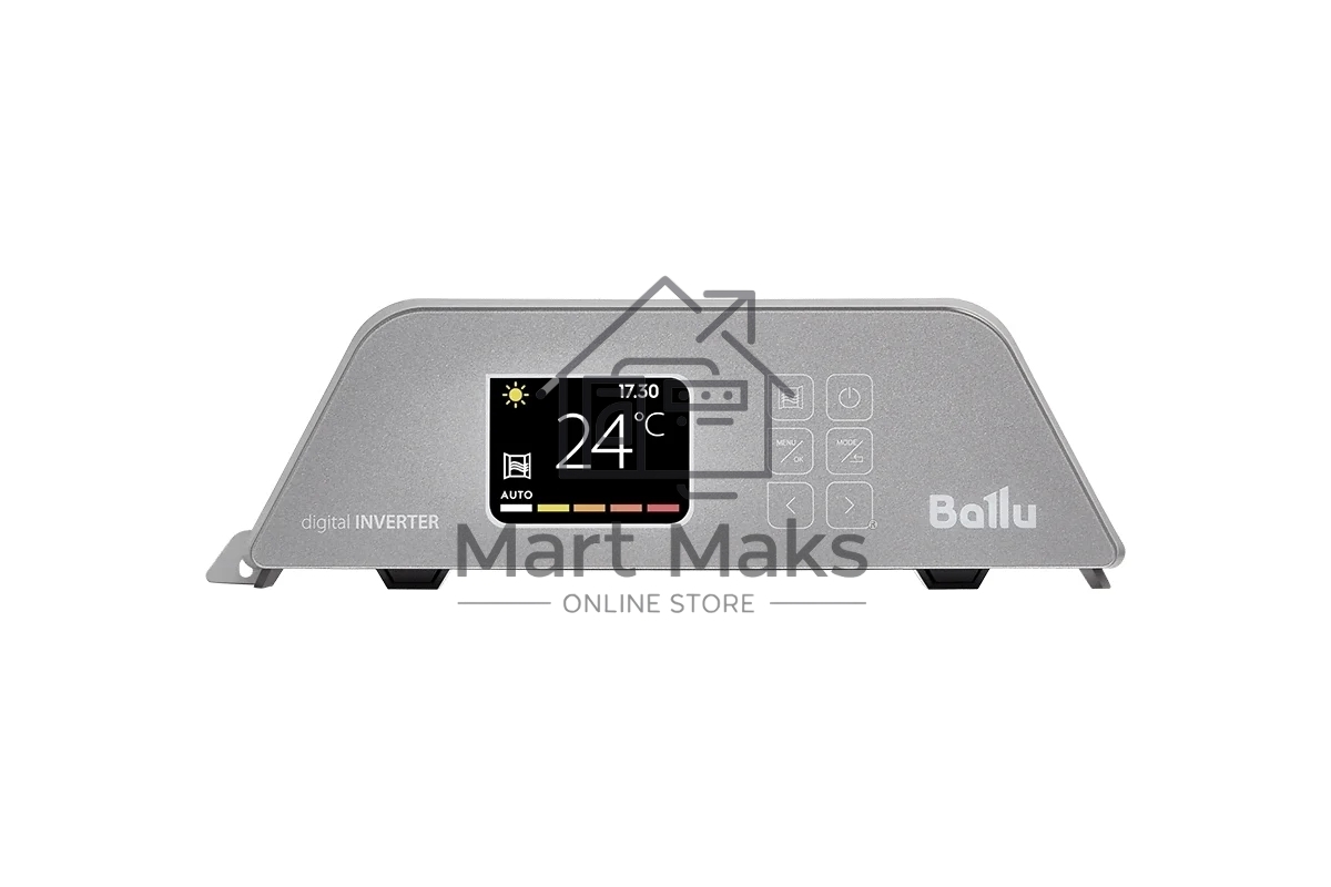 Конвектор Ballu Apollo digital INVERTER Moon Gray BEC/ATI-2501 серый, 2500 Вт, 30 м2, термостат, дисплей, WiFi