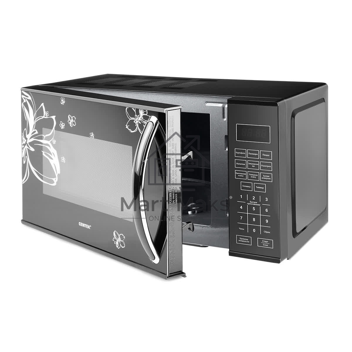 Микроволновая печь Centek CT-1579 черный, 20 л, 700 Вт, сенсор
