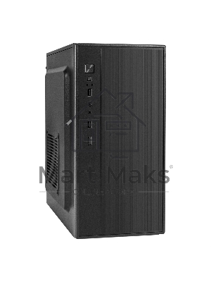 Компьютерный корпус Minitower ExeGate BAA-408-AAA400 (mATX, БП AAA400 с вент. 8см, 2*USB, HD Audio, черный)