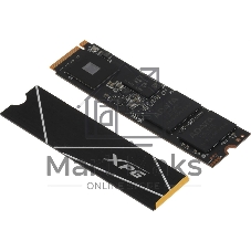 Накопитель SSD ADATA XPG BLADE S70, 4Tb, PCIe 4.0 x4, M.2 2280, NVMe, R/W 7400/6600, с радиатором