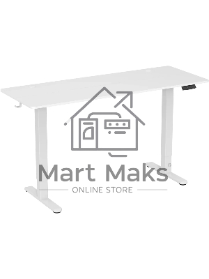 Стол для компьютера Cactus CS-EDL-WWT столешница ДСП, белый каркас белый