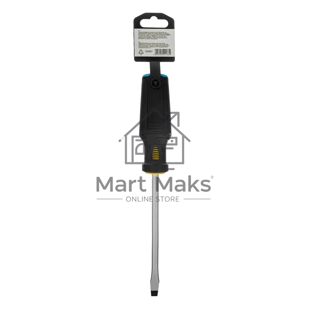 Отвертка Denzel SL8x150 мм, S2, 3к рукоятка