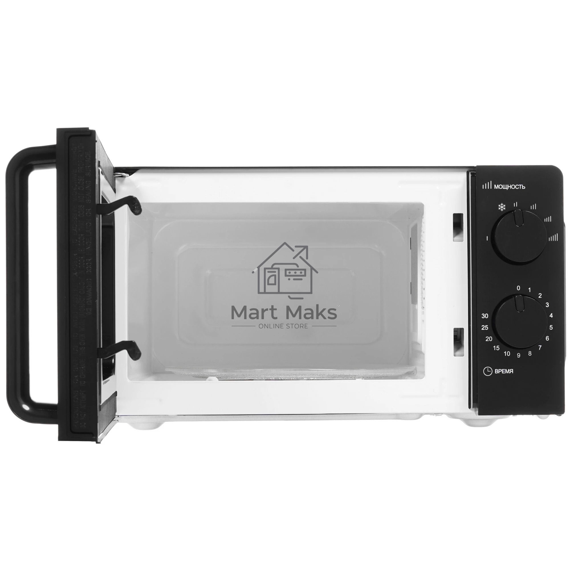 Микроволновая печь Hyundai HYM-M2039 черный, 20 л, 700 Вт, переключатели - поворотный механизм