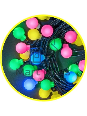 Гирлянда Navigator NGF-B01-80RGBWW-8-7.9m-230-C8-BL-IP20