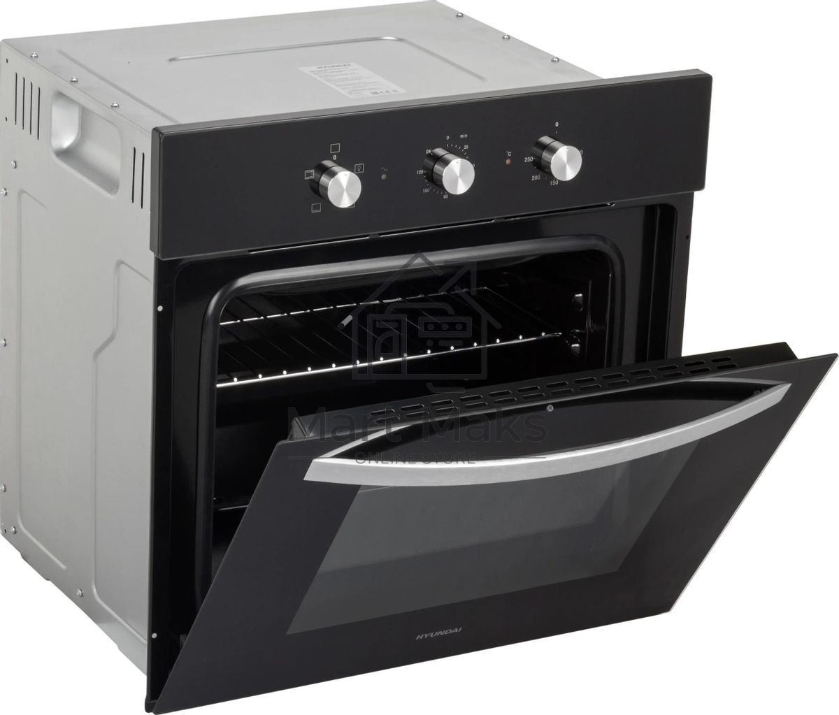 Духовой шкаф электрический Hyundai HEO 6630 BG черный, встраиваемый