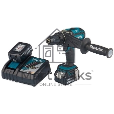 Дрель Makita DDF451RFE аккумуляторная DDF451RFE 18В,2х3Ач Li-ion,БЗП-13мм,0-300\600\1700об\м,80\40Нм,2.1кг,чем