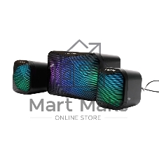 Акустическая система 2.1 Gembird SPK-21R, 11Вт, пластик, рег.громкости, RGB подсветка, черный