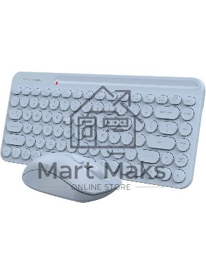 Комплект клавиатура + мышь A4Tech Fstyler FG3200 Air клав:синий мышь:синий USB беспроводная slim Multimedia