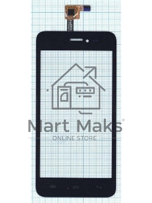 Сенсорное стекло (тачскрин) для Explay Craft, черное