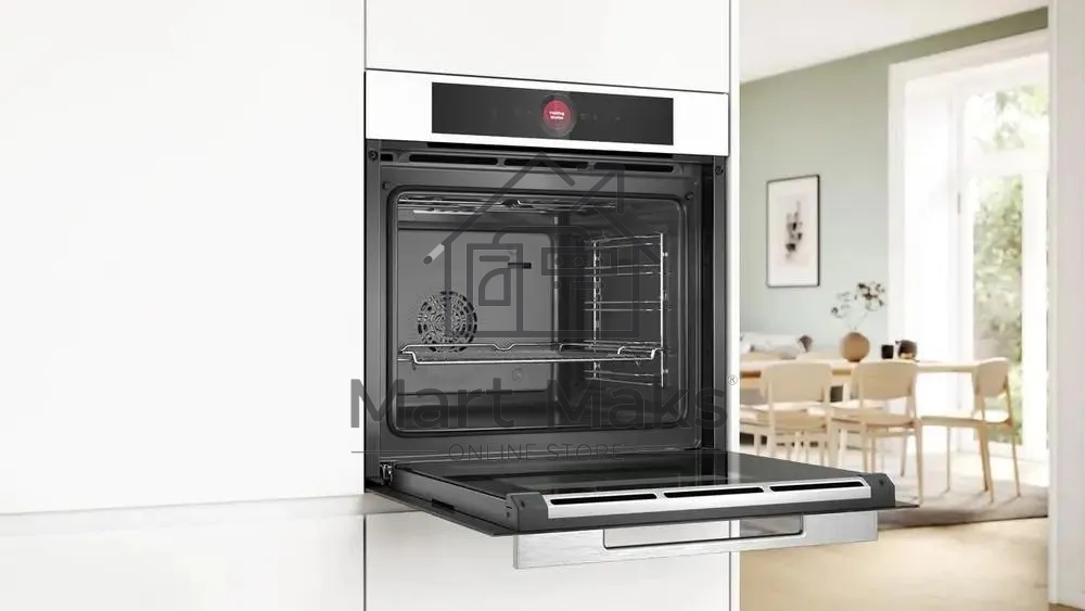 Встраиваемый духовой шкаф электрический Bosch Serie 8 HBG7341W1 белый