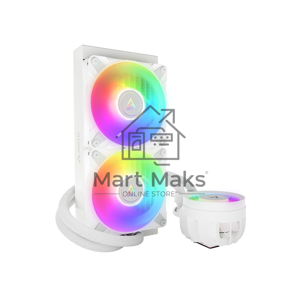 Жидкостная система охлаждения Arctic Liquid Freezer III 240 A-RGB белый, 120 мм, алюминий, 2800 об/мин, 25 дБ, 4 pin, 250 Вт