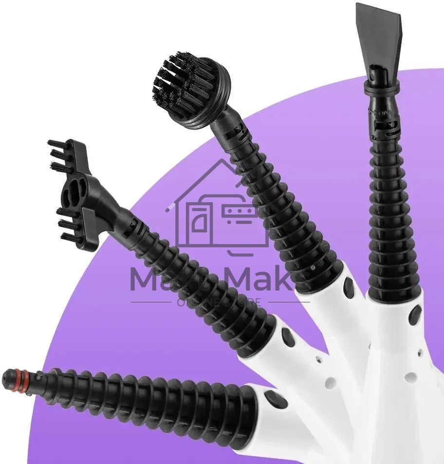 Швабра паровая Kitfort КТ-1096 белый/малиновый