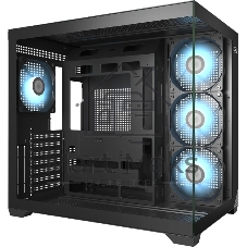 Компьютерный корпус без блока питания PCCooler C3T700 ARGB BK, Midi-Tower, TG, 4x120мм ARGB, 1xUSB-A 3.0 + 1xUSB-A 2.0 + 1xUSB-C, ATX, mATX, mITX черный
