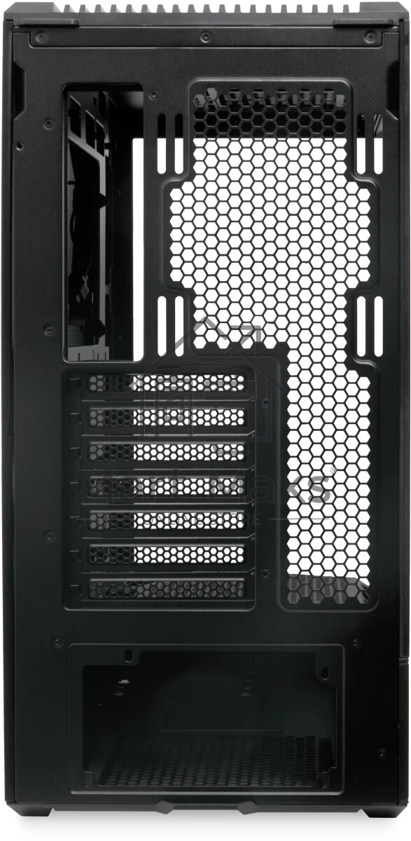 Компьютерный корпус без блока питания HSPD F711-TGbK, Panoramic Full Tower, Black, TG, 0.7 SPCC, no fans ATX, mATX, mITX 190/420/280мм 2x2.5