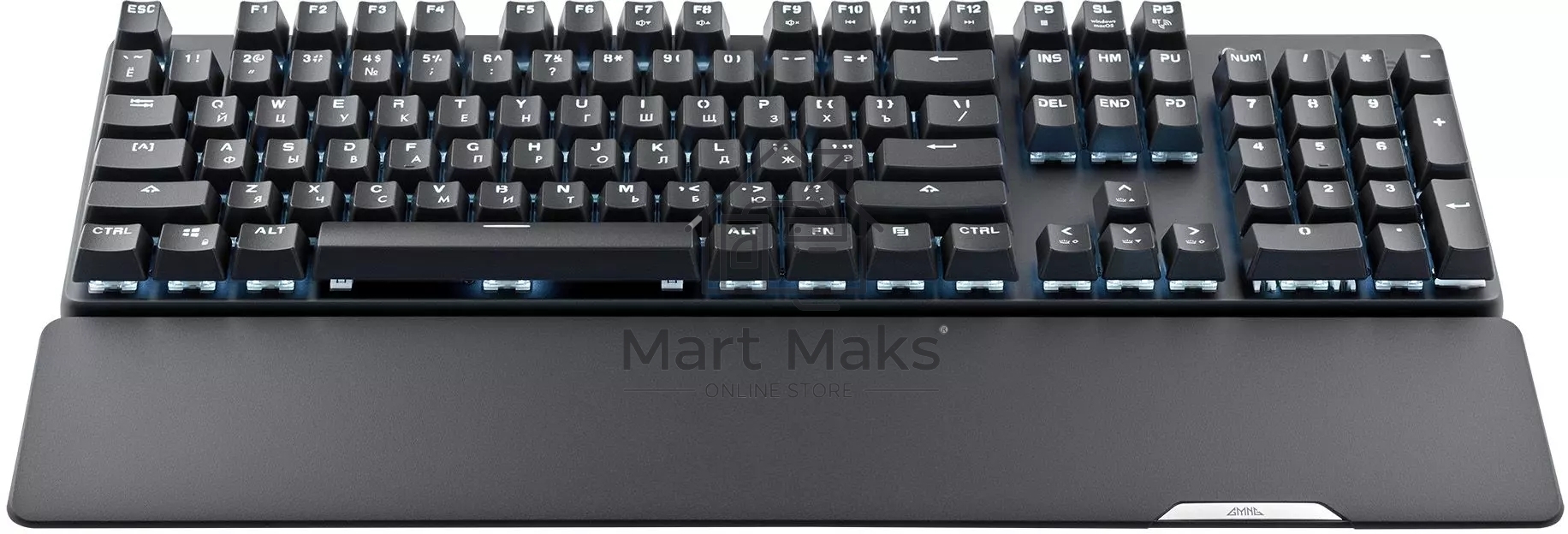 Клавиатура GMNG GG-KB785XW (1901105) беспроводная, USB, Bluetooth/Радиоканал, черный/серый