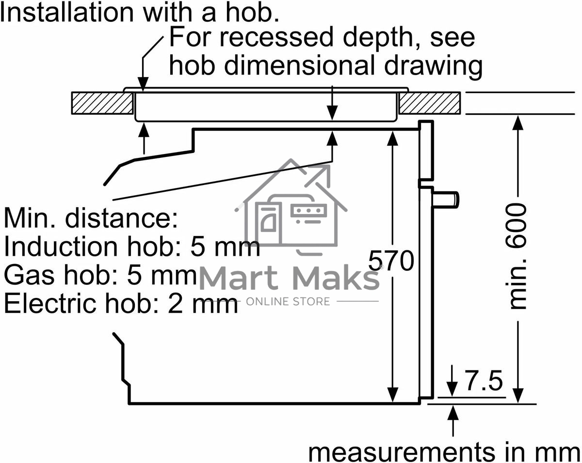 Духовой шкаф электрический Bosch HUA736EA0T черный