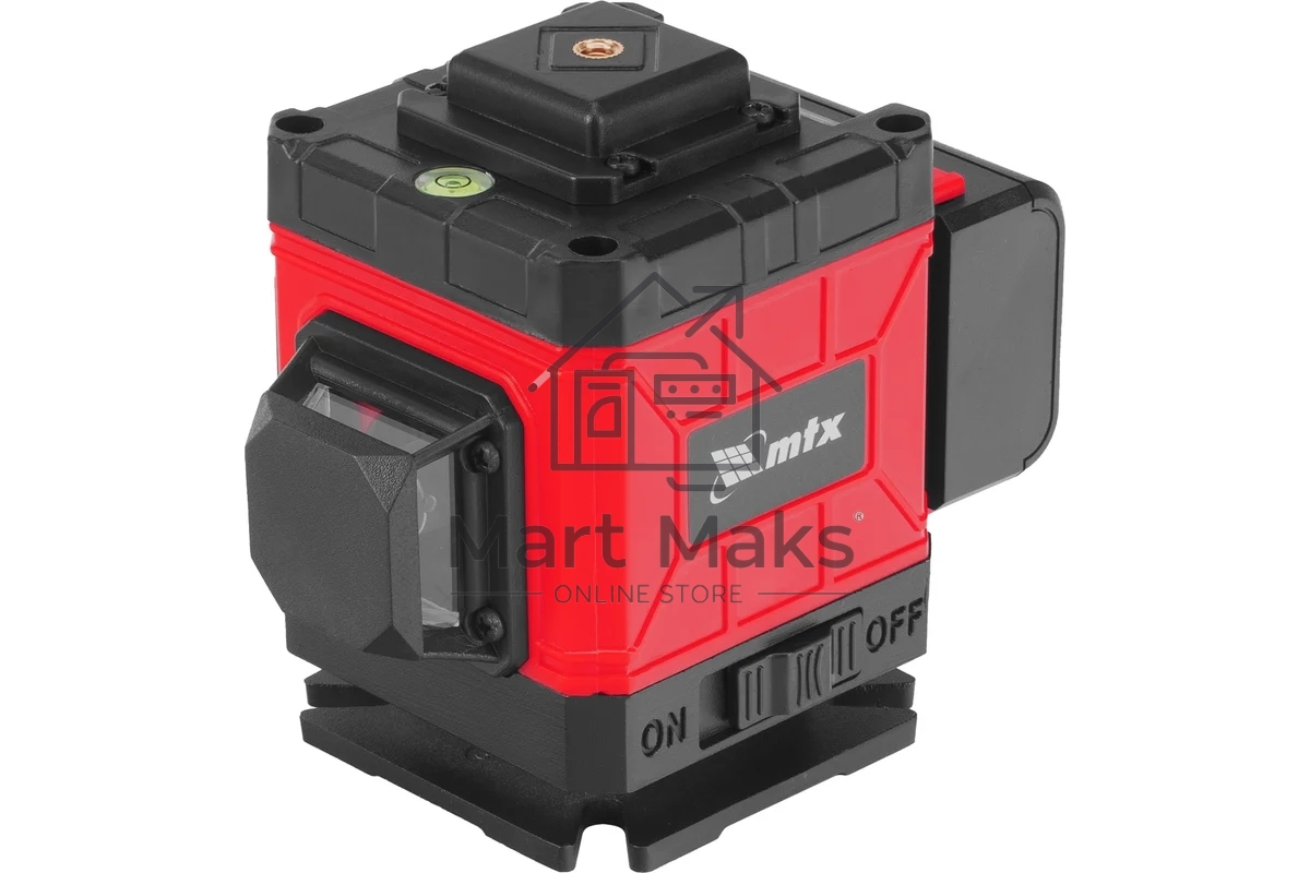 Лазерный уровень м-призм. MTX ML 360-3 Pro SET, 30 м, акк. Li 3000 мА·ч, состоит из 2 частей