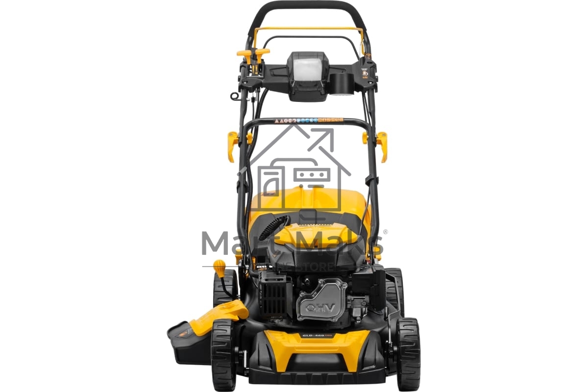 Газонокосилка бензиновая GLD-460SP-VE, 146 см3, шир. 46см, привод, вариатор, эл.старт, 60 л Denzel