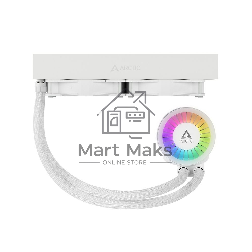 Жидкостная система охлаждения Arctic Liquid Freezer III 240 A-RGB белый, 120 мм, алюминий, 2800 об/мин, 25 дБ, 4 pin, 250 Вт