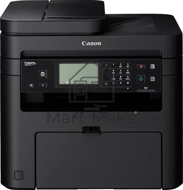 МФУ лазерный Canon i-Sensys MF237W (1418C105/1418C121/1418C122/1418C169/1418C161/1418C113/1418С030), A4, ч/б, печ. до 23 стр/мин., 1200 x 1200 dpi (печать) 600x600dpi (скан.), USB, RJ-45, Wi-Fi