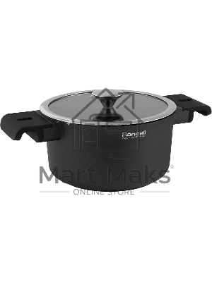 Кастрюля Rondell Modern RDA-1726, 2.6л, 20см, с крышкой, черный