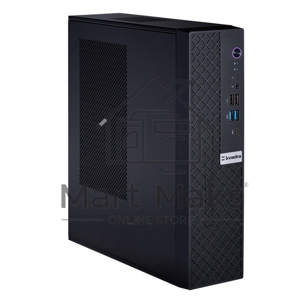 Компьютер KVADRA TAU SFF черный Core i3-12100, 16GB DDR4 3200 (1x16GB), SSD 512Gb, Intel Internal Graphics,WiFi/BT, noDVD, wired keyboard & mouse, noOS, 1Y Wty, МПТ
