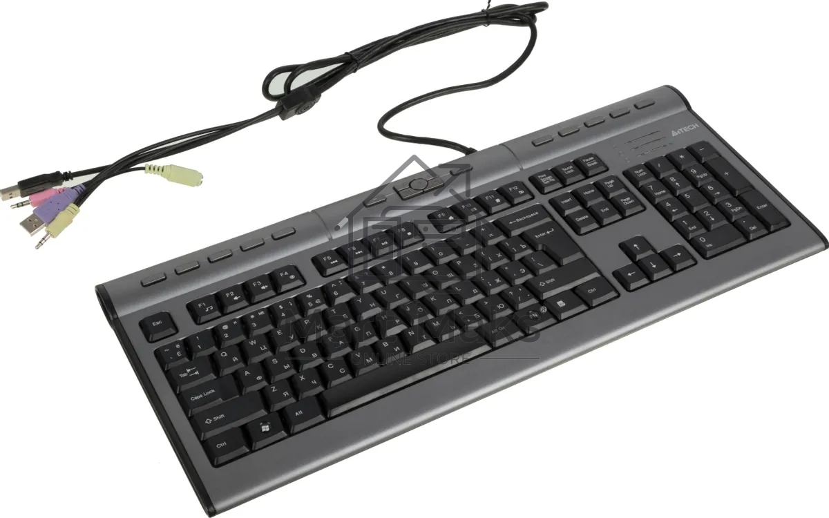 Клавиатура A4Tech KLS-7MUU проводная USB серебристый/черный